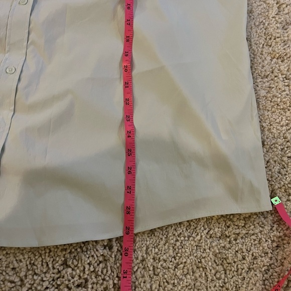 Athleta Mint Green Midtown Button Down Blouse Size 3X - Picture 8 of 8
